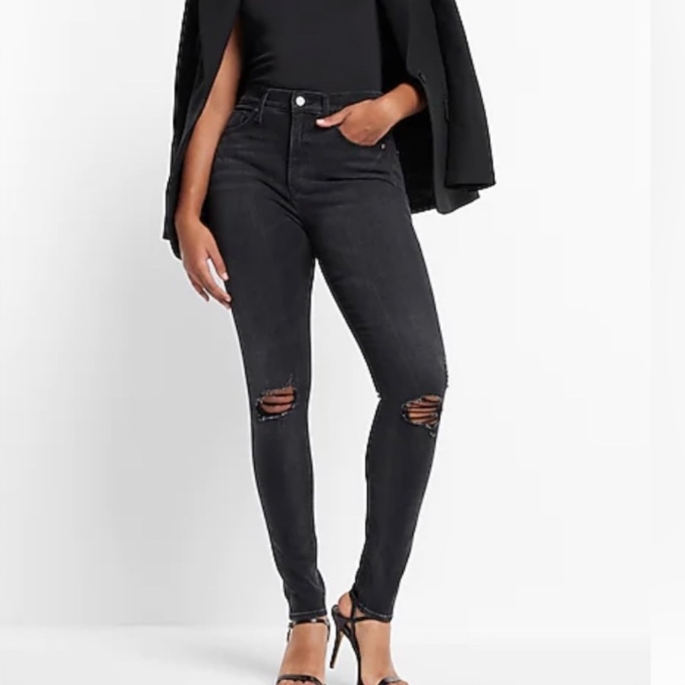 Express High Rise Distressed Legging